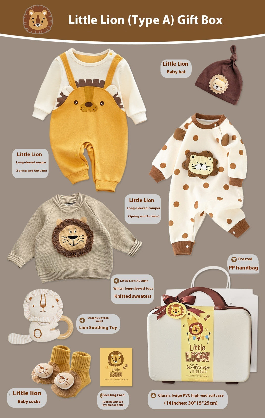 Baby Gift Box Set Little Lion Knitted Sweater